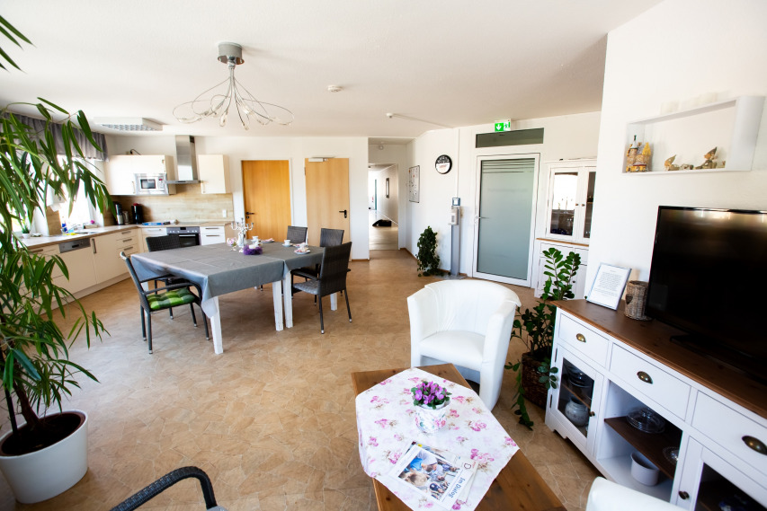 Der Gemeinschaftsraum des Betreuten Wohnens.